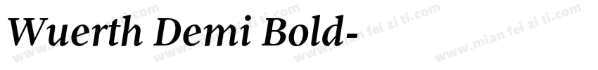 Wuerth Demi Bold字体转换